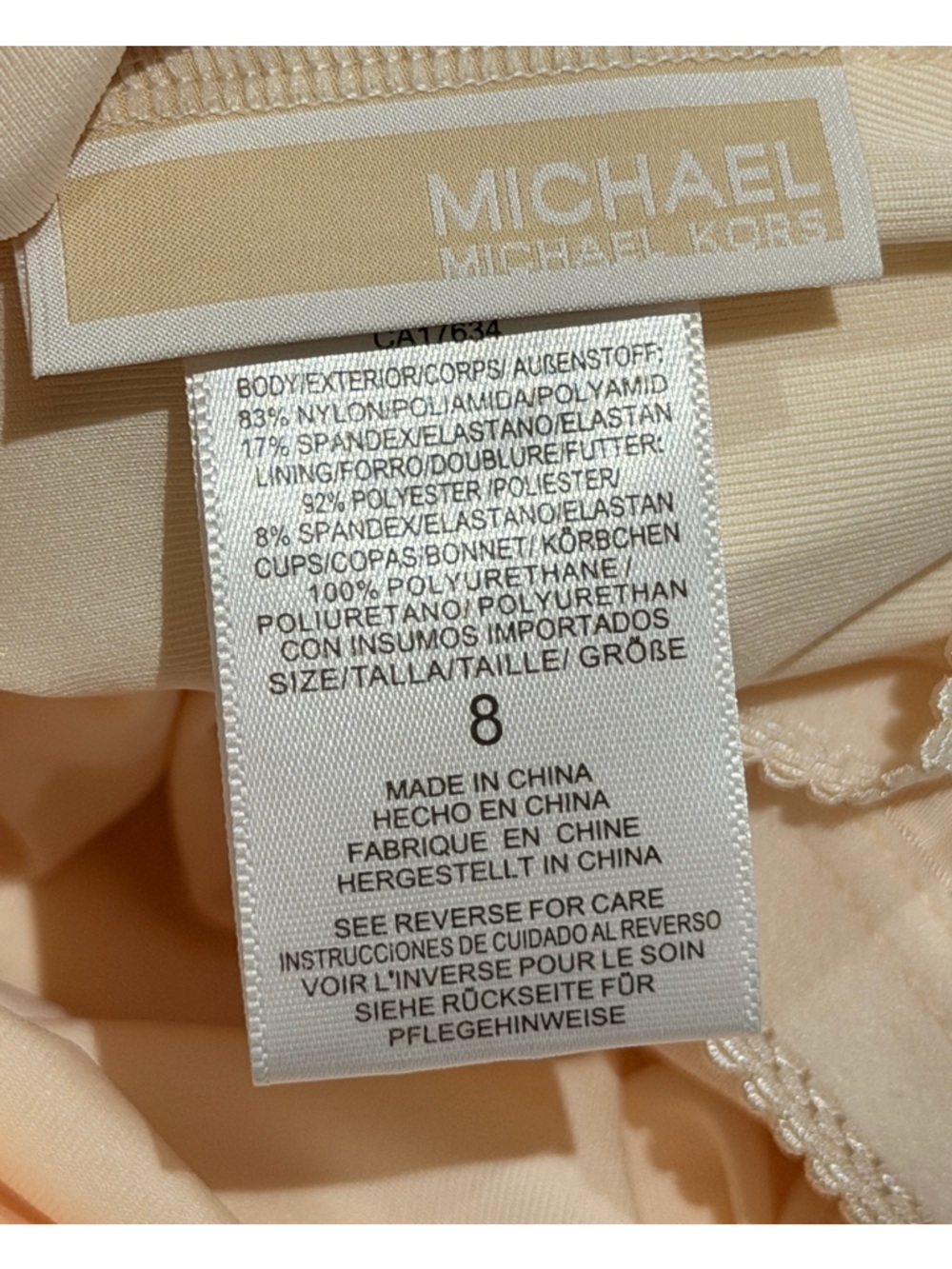 Michael Kors Cream One-Shoulder One-Piece Swimsuit - Picture 7 of 7